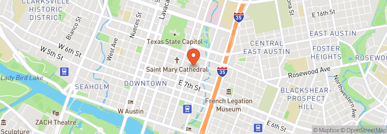 Map of Trinity Street Playhouse