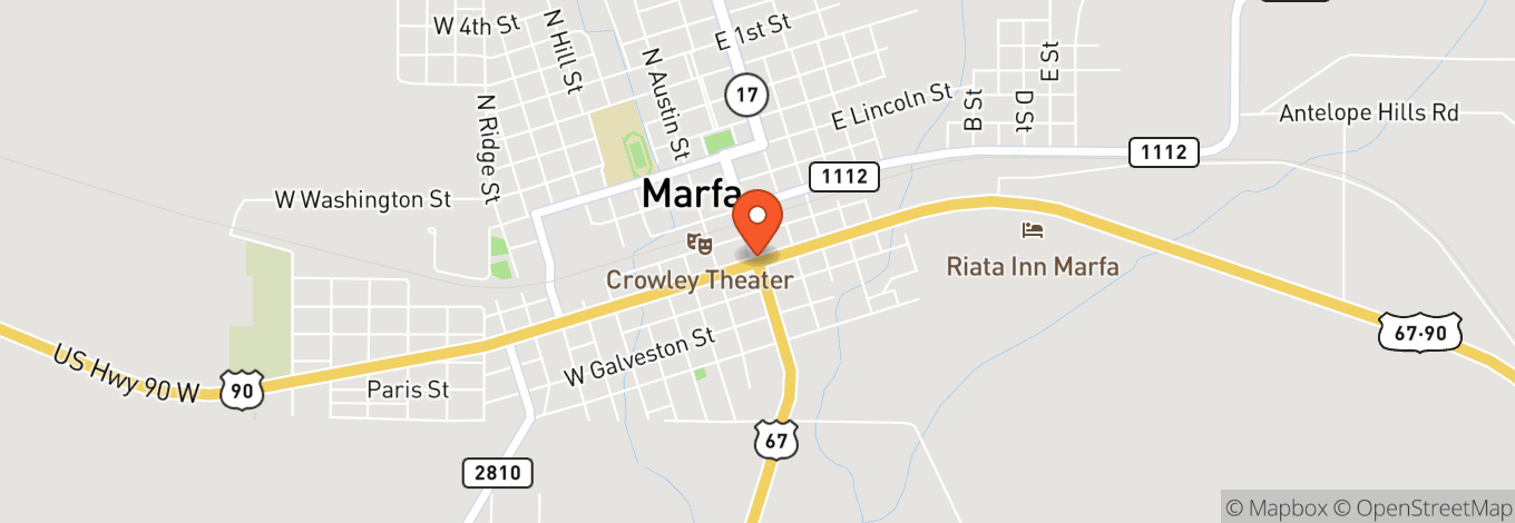 Map of Marfa