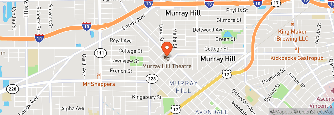 Map of Murray Hill Theatre