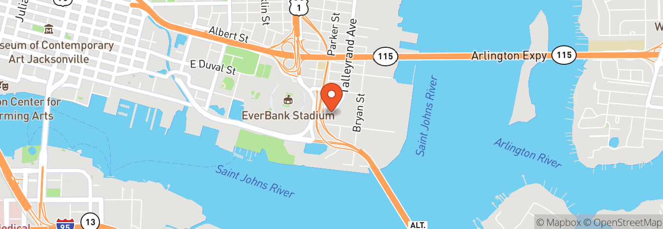 Map of Tailgaters Parking