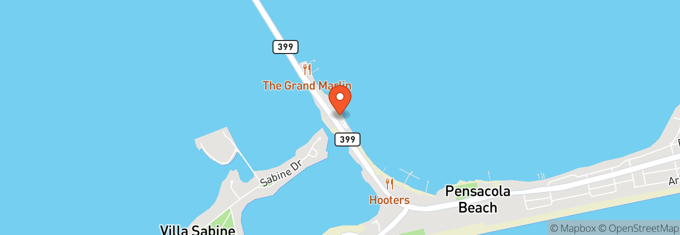 Map of Laguna's Beach Bar + Grill