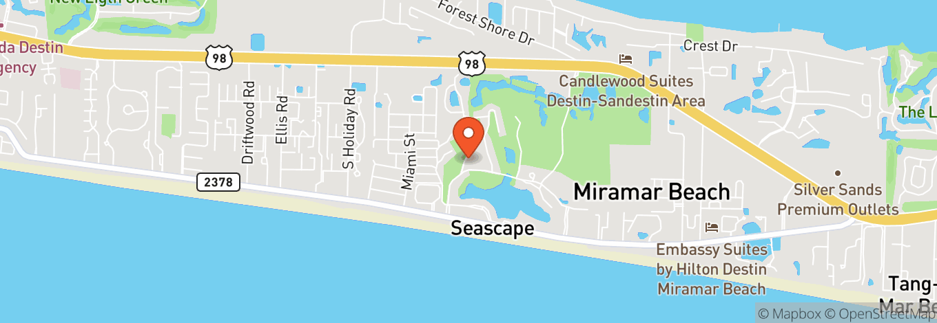 Map of Seascape Resort