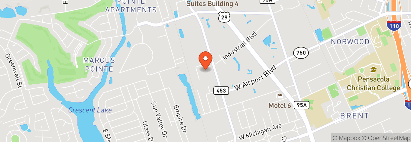 Map of Marcus Pointe Baptist Church
