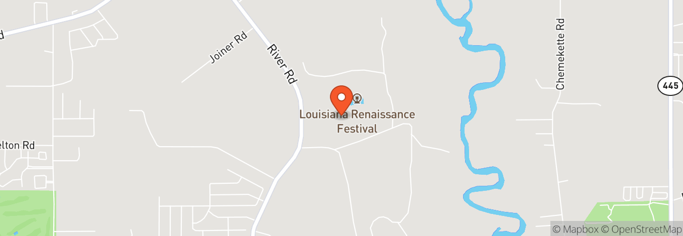 Map of Louisiana Renaissance Festival Grounds