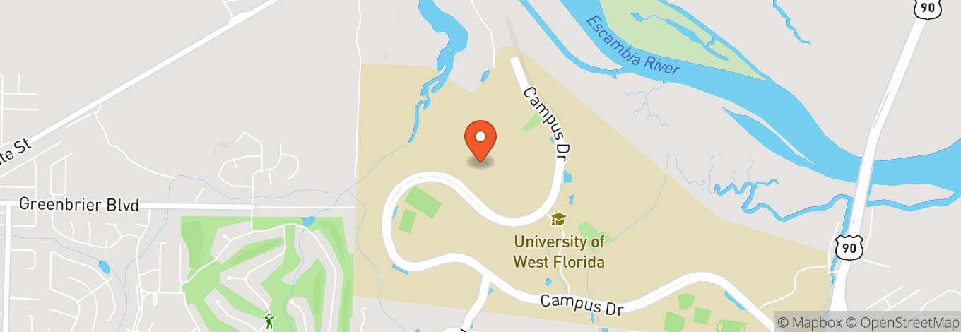 Map of UWF Conference Center & Auditorium