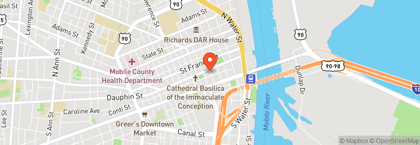 Map of Saenger Theatre Mobile