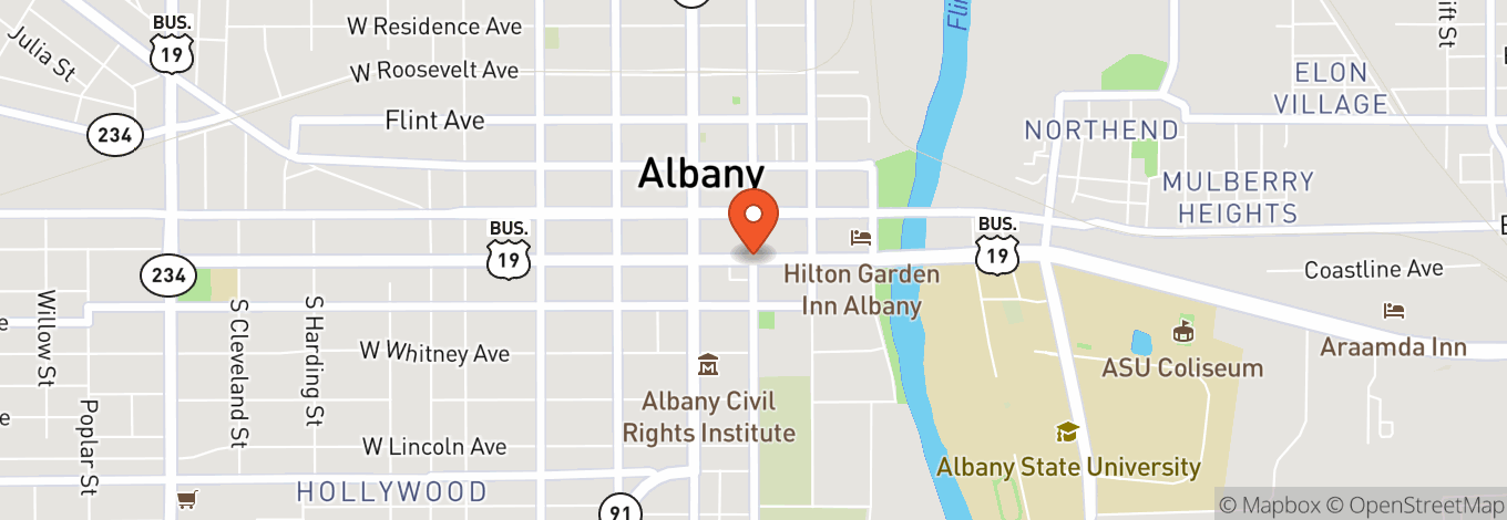 Map of Albany Municipal Auditorium