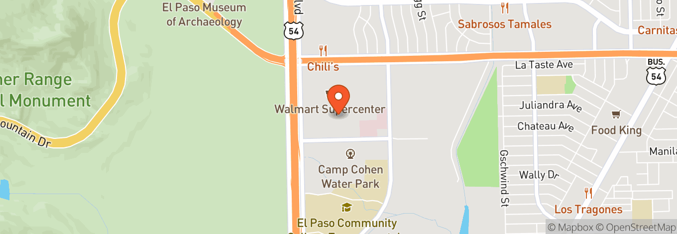 Map of AMC El Paso 16
