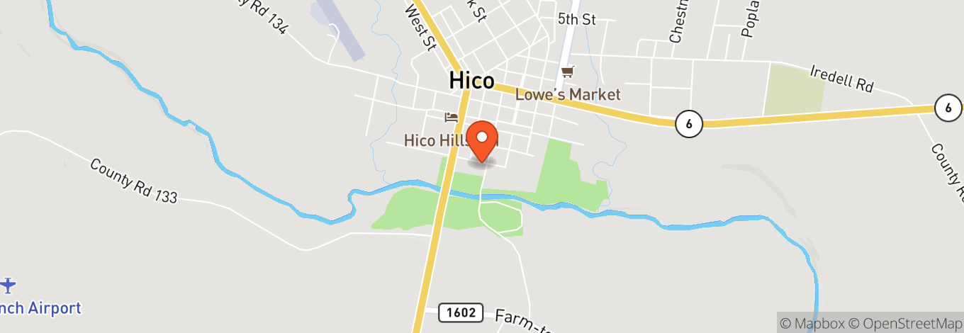 Map of Hico Hall
