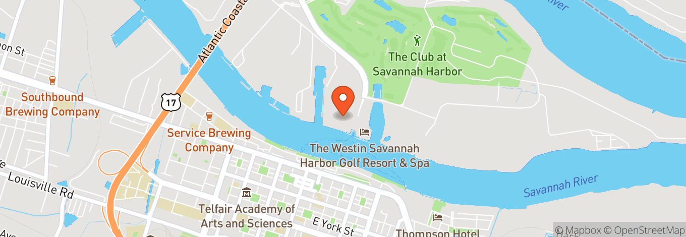 Map of Savannah International Trade & Convention Center