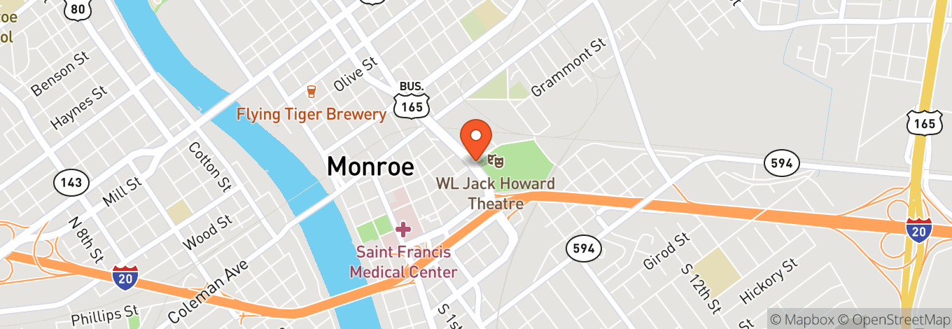 Map of W L JACK HOWARD THEATRE