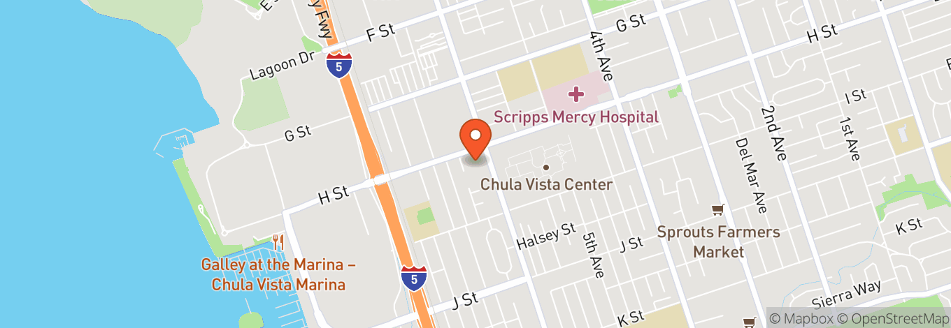 Map of 555 Broadway Suite 1019