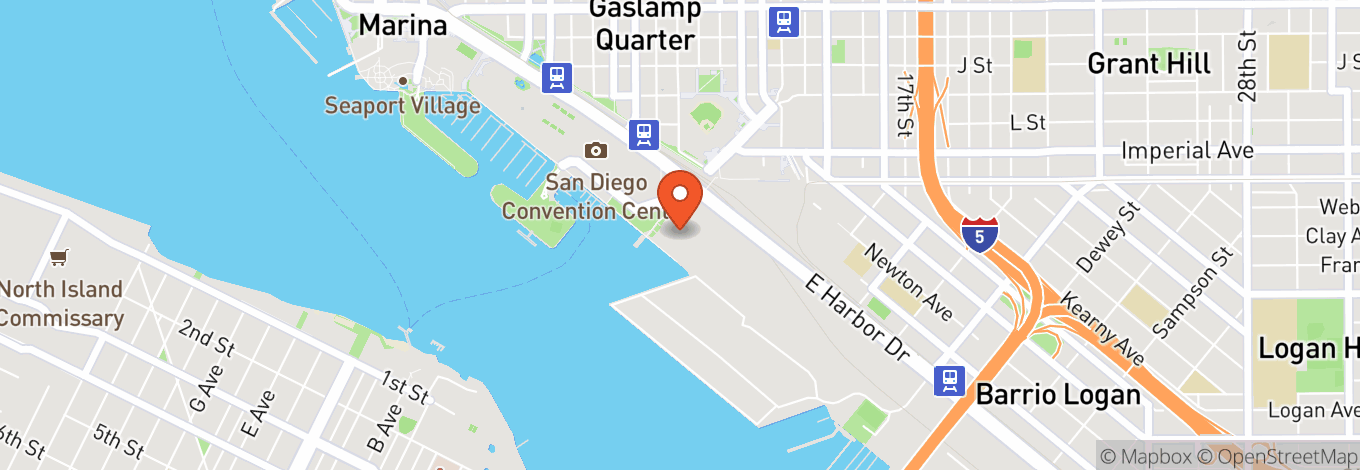 Map of Hilton San Diego Bayfront Parking