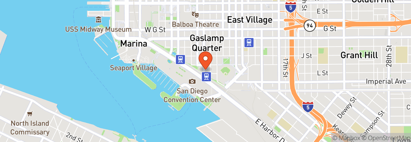 Map of Hard Rock Hotel San Diego