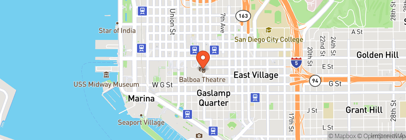 Map of Balboa Theatre