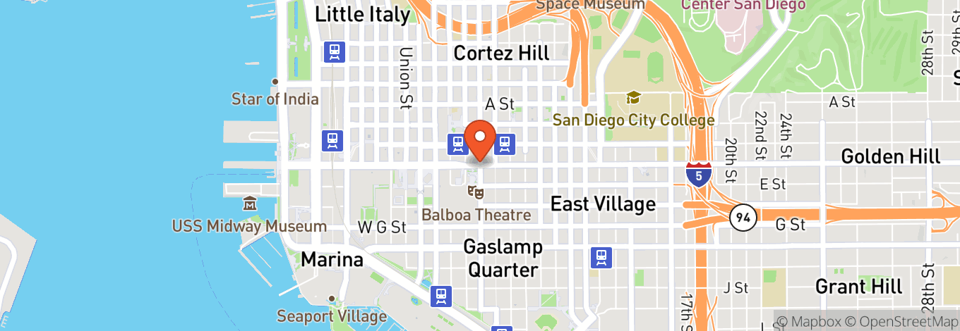 Map of Embarcadero Marina Park North