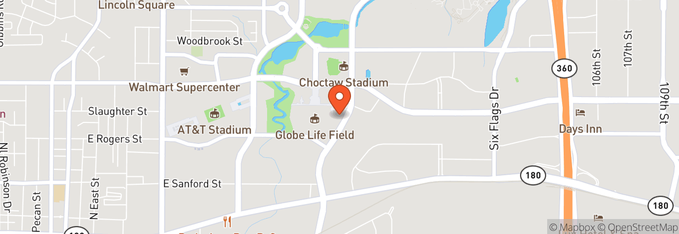 Map of Globe Life Field