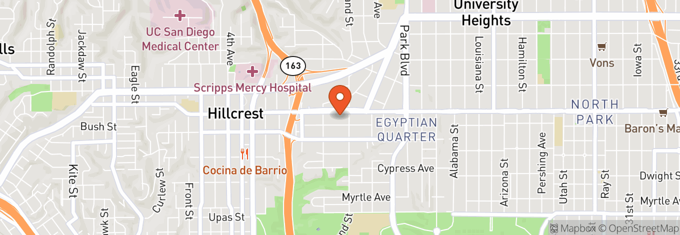 Map of Eq San Diego
