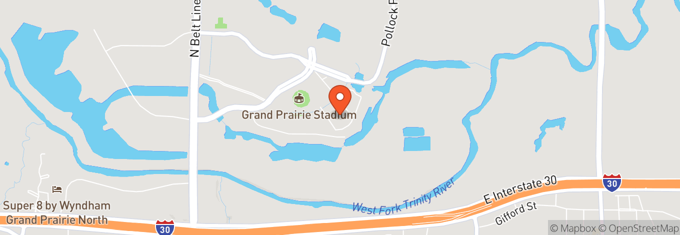 Map of Texas Trust Cu Theatre