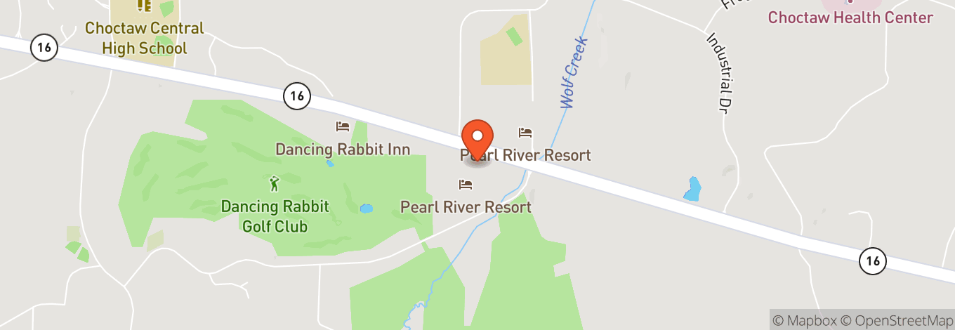 Map of Center Stage at Pearl River Resorts