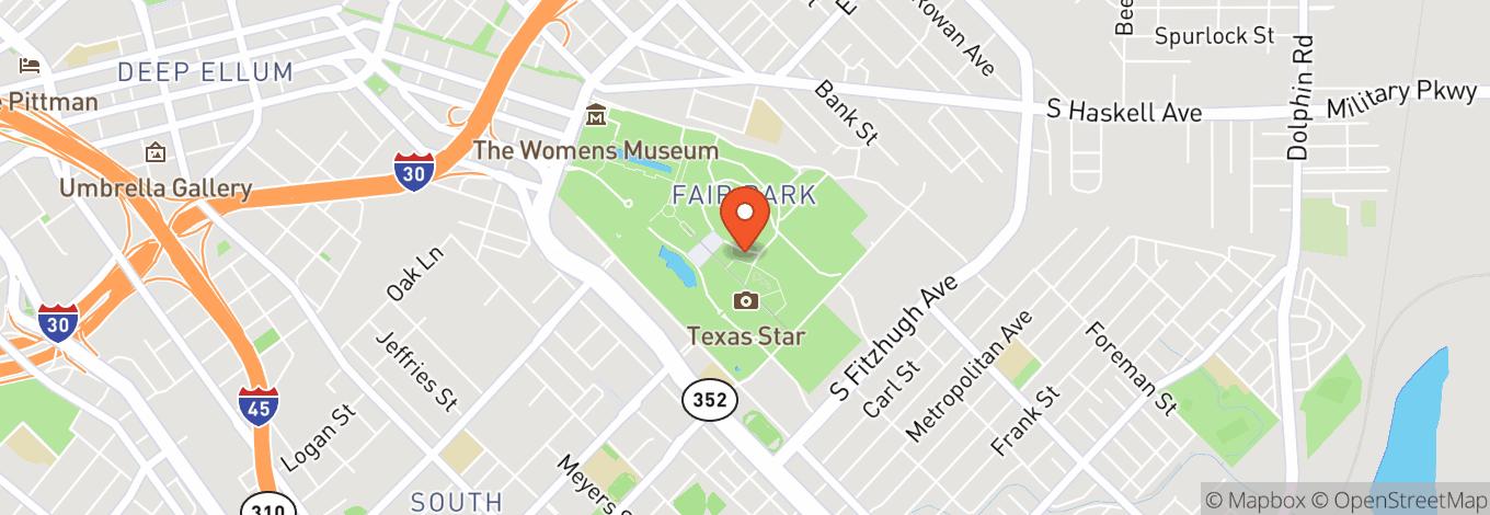 Map of Fair Park Dallas