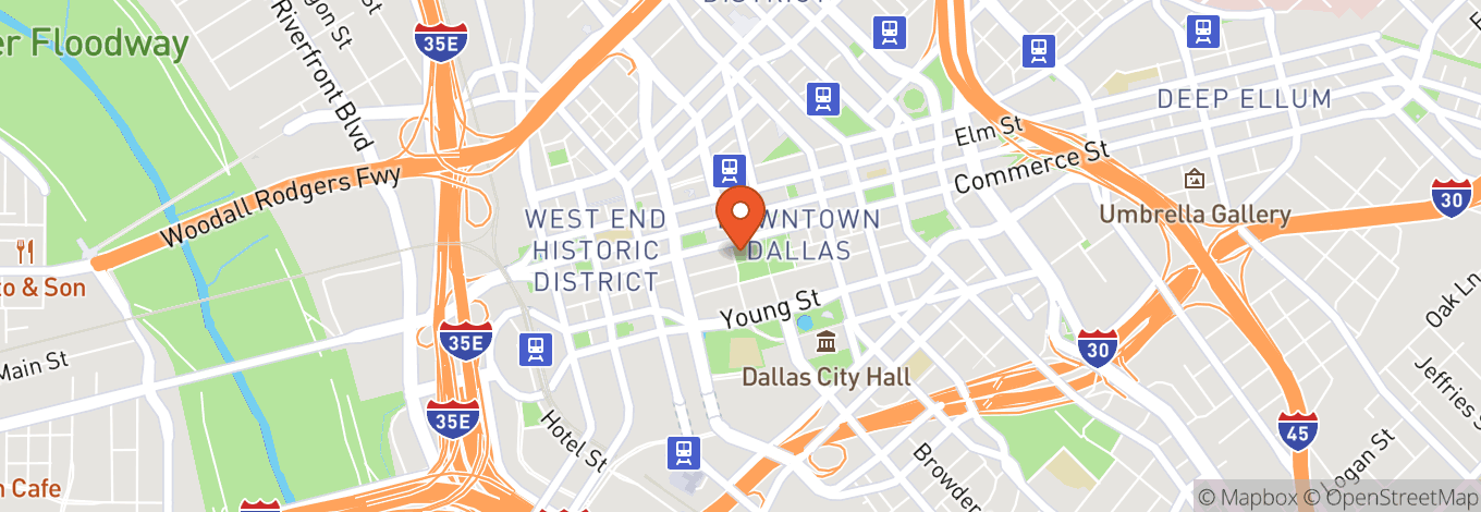 Map of Downtown Dallas