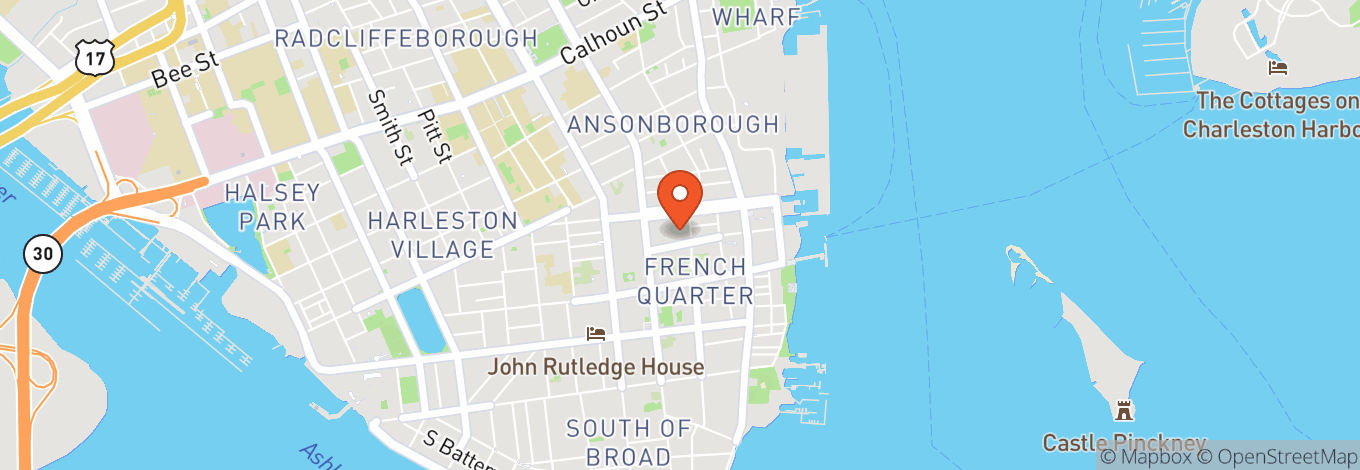Map of South Carolina Society Hall