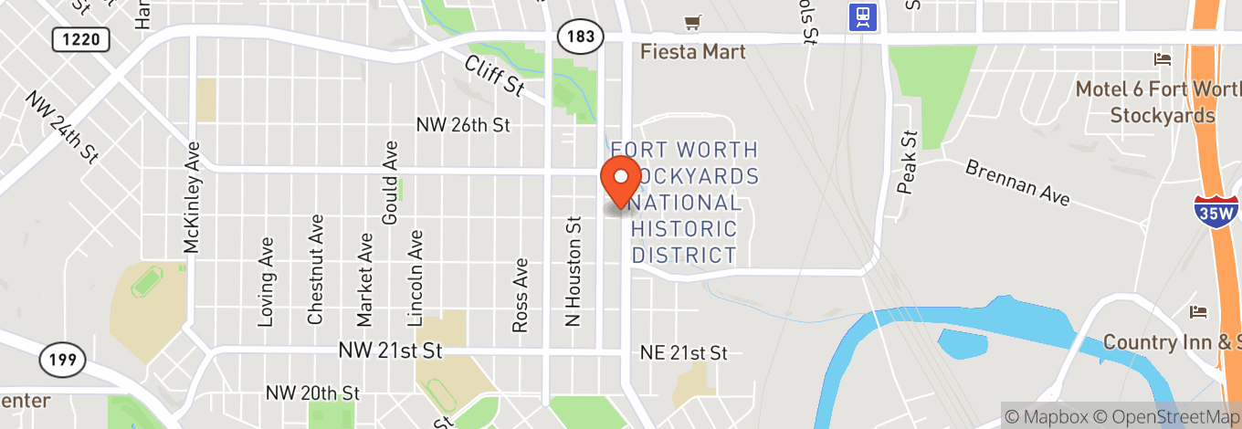 Map of Downtown Cowtown At The Isis Theater