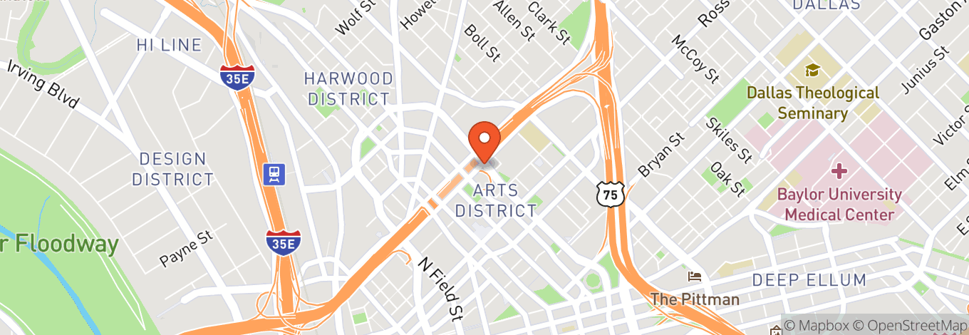 Map of Muscle Men Male Strippers Dallas