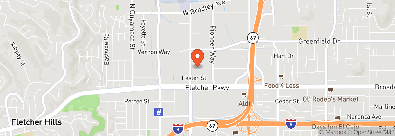Map of 415 Fletcher Pkwy
