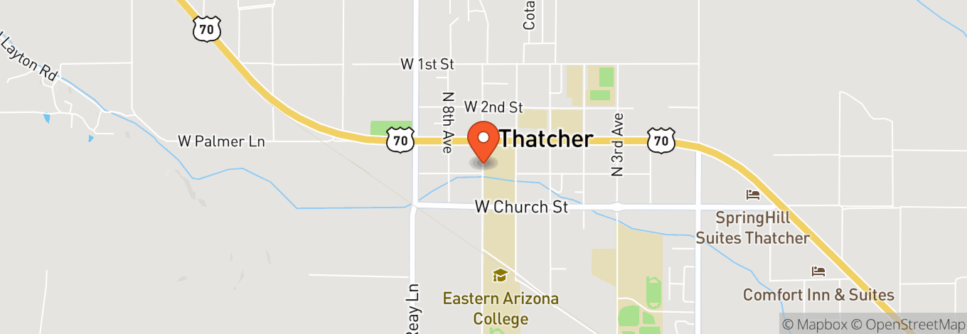 Map of Eac Fine Arts Center