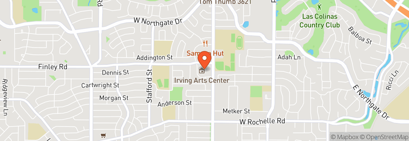 Map of Irving Arts Center