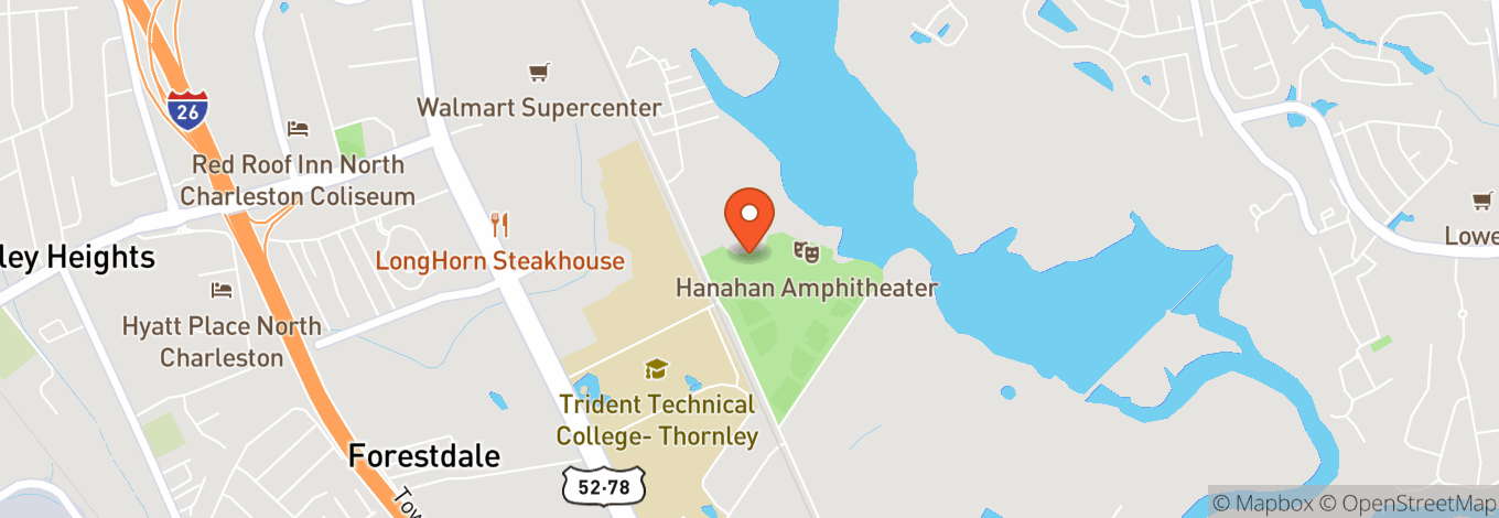 Map of Hanahan Amphitheater