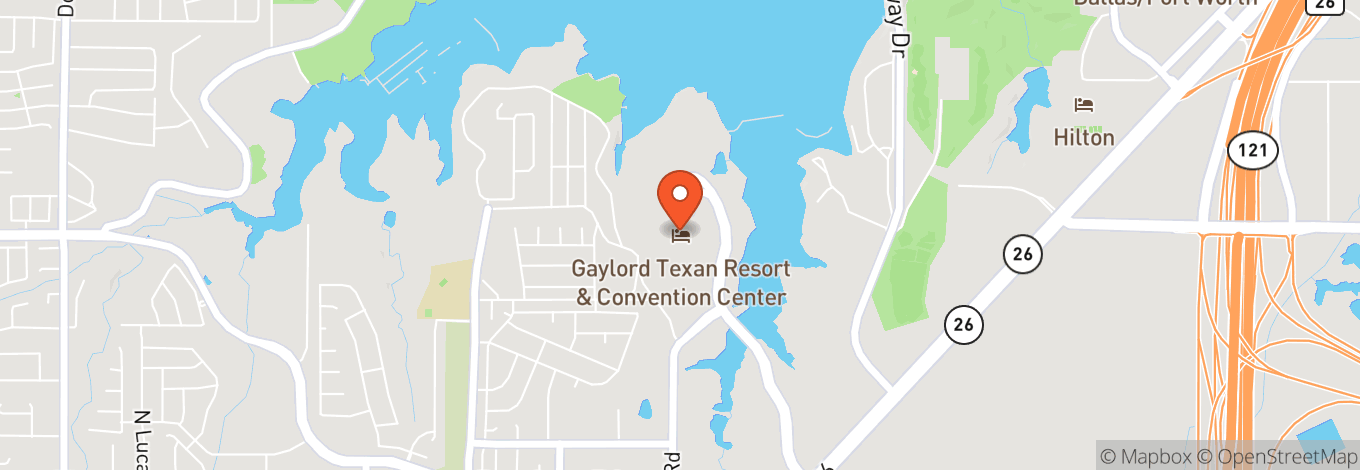 Map of Gaylord Texan Resort And Convention Center