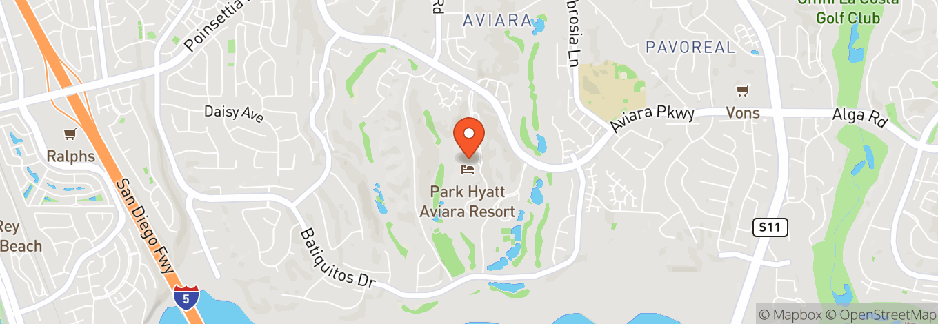 Map of Park Hyatt Aviara Resort, Golf Club & Spa