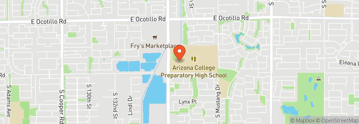 Map of Arizona College Prep High School