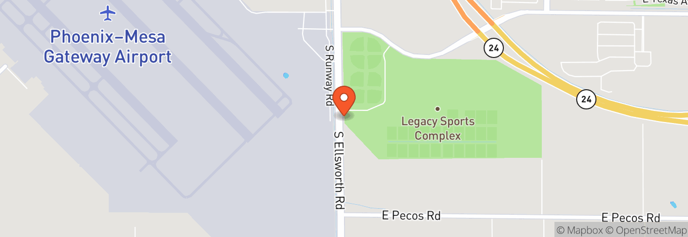Map of Arizona Athletic Grounds