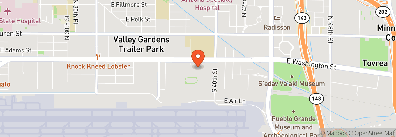Map of Phoenix Rising Stadium