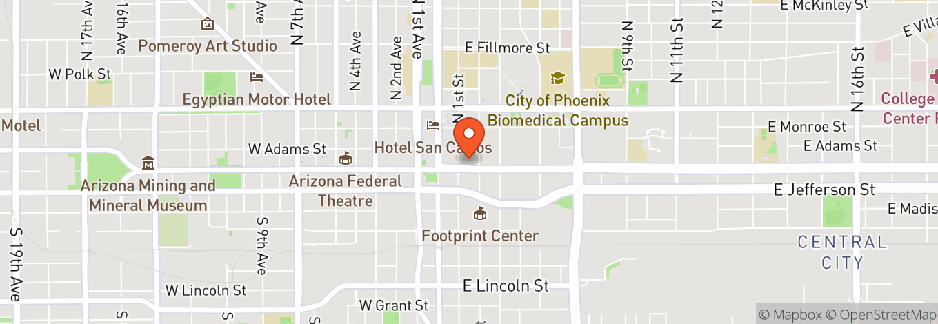 Map of Monarch Theatre