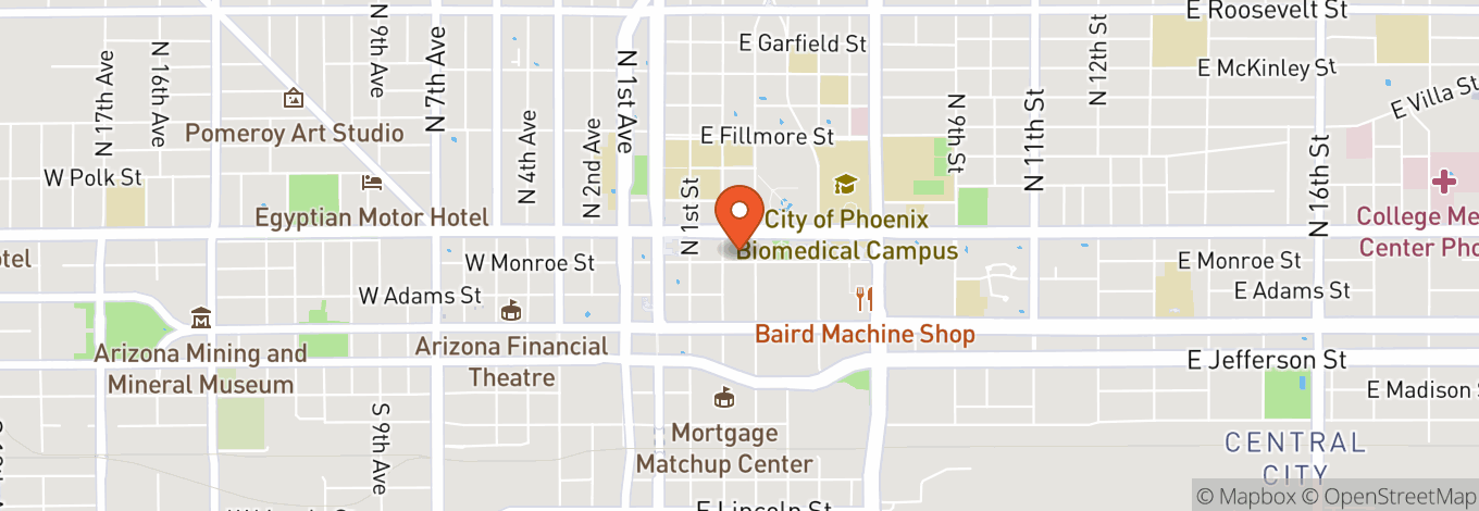 Map of Herberger Theater Center - Stage West