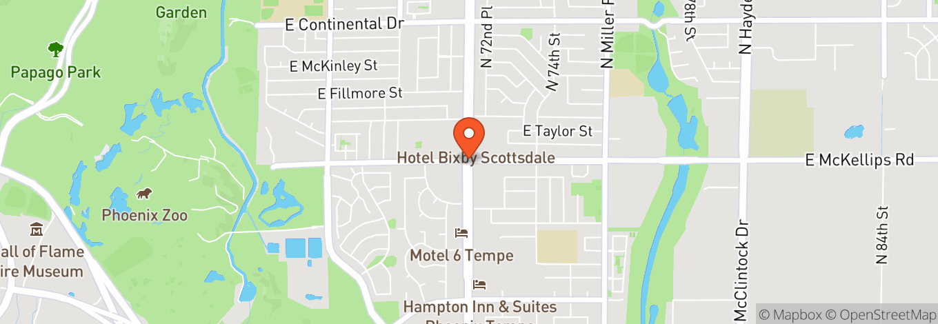 Map of Showroom at Casino Arizona