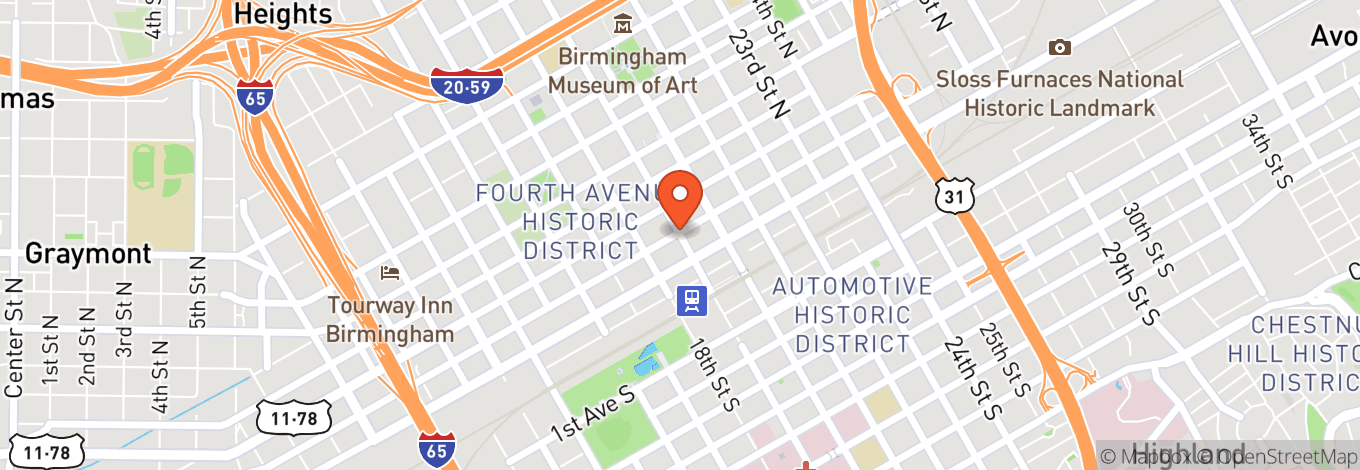 Map of McWane Science Center IMAX Dome Theater