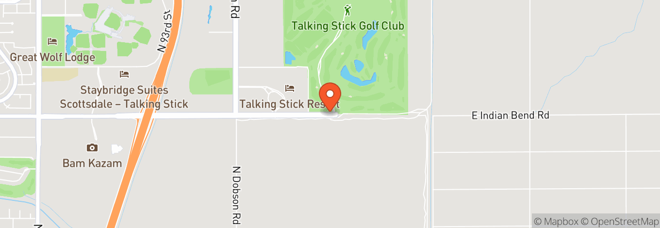 Map of Showroom at Talking Stick Resort
