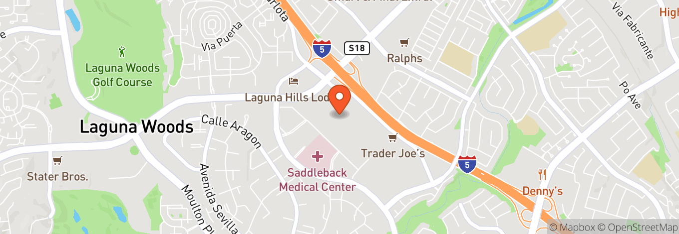 Map of Under The Big Top, Laguna Hills Mall
