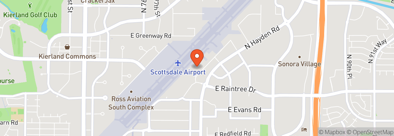 Map of Southwest Jet Center