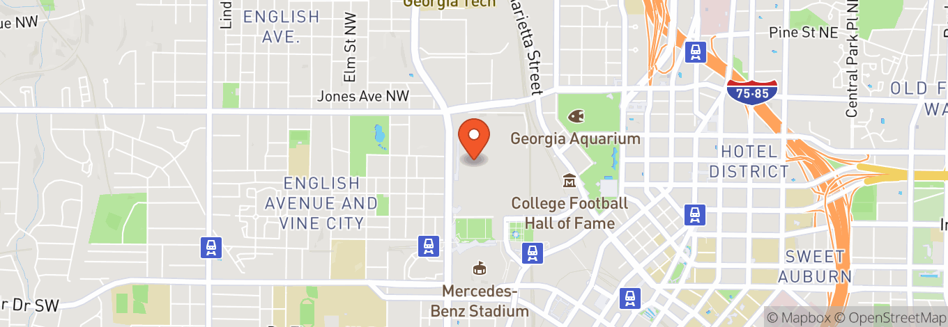 Map of Georgia World Congress Center