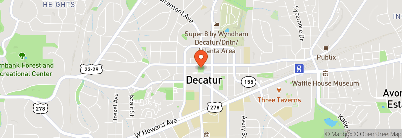 Map of Downtown Decatur