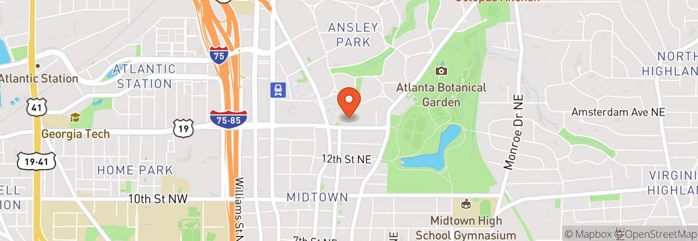 Map of The Starling Atlanta Midtown, Curio Collection By Hilton