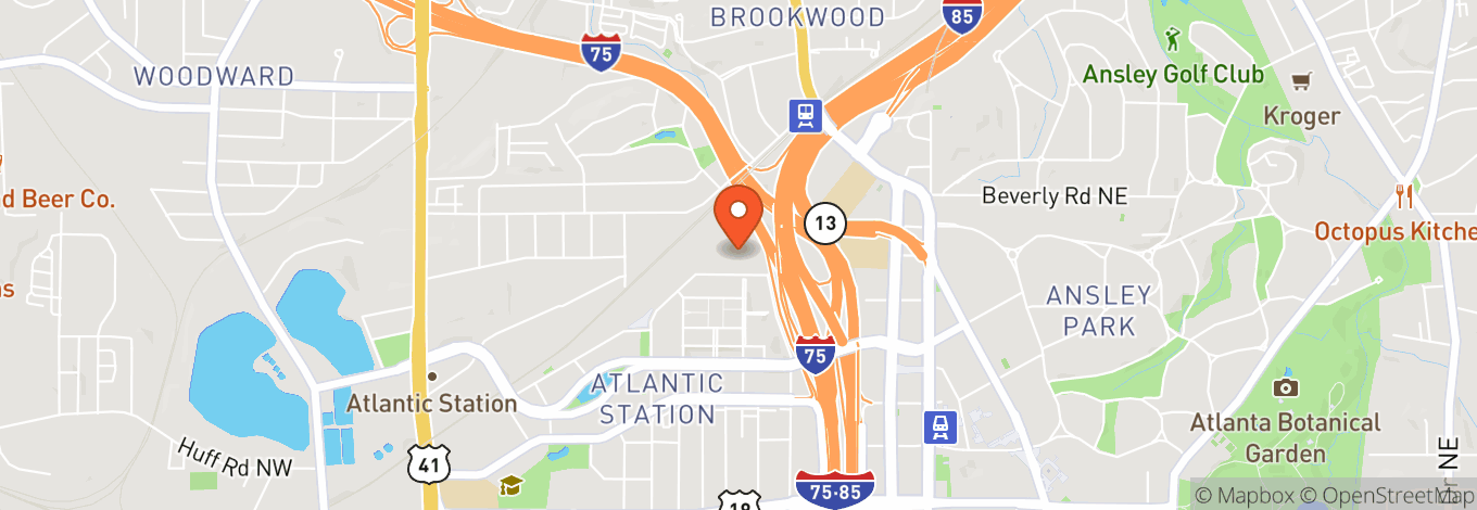 Map of Under The Big Top - Atlantic Station