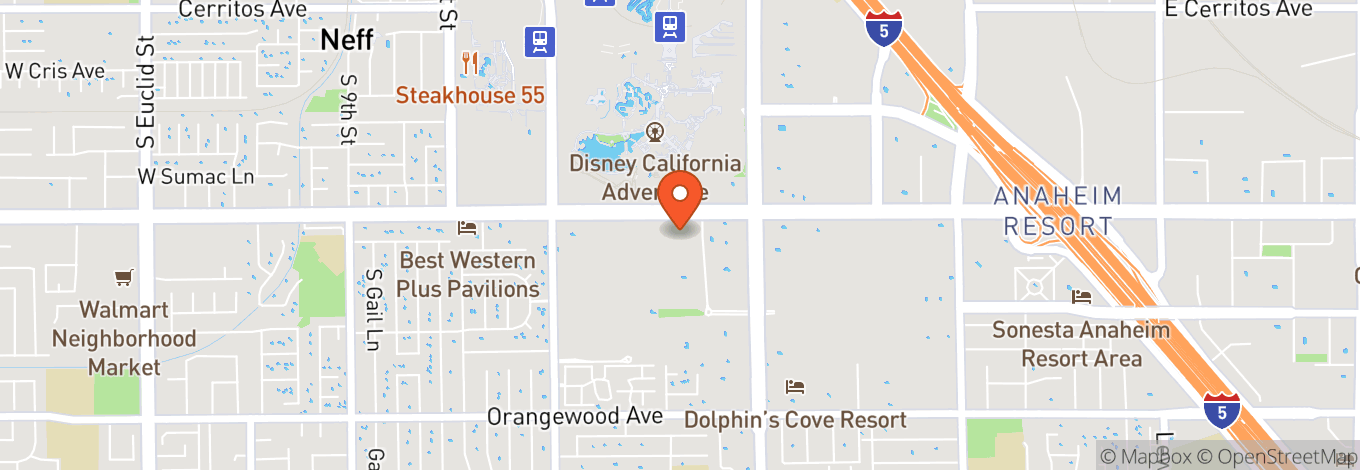 Map of Anaheim Convention Center